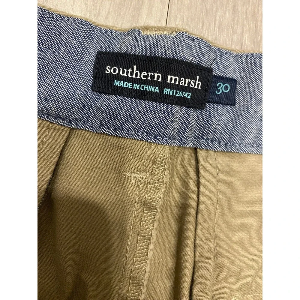 Southern Marsh Shorts Mens 30 Brown Golf Chino Cotton Comfort Lightweight